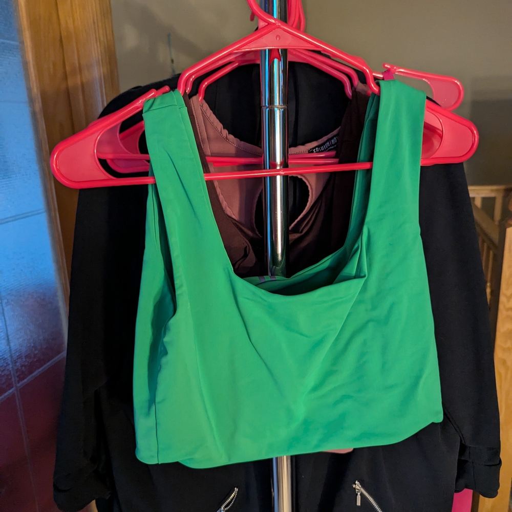 Parallel Apparel 2xl Green Sleeveless Top